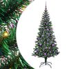 vidaXL K&uuml;nstlicher vorbeleuchteter Weihnachtsbaum Gr&uuml;n 180 cm
