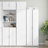 vidaXL Hochschrank Schmal Wei&szlig; 50x42,5x225 cm Holzwerkstoff