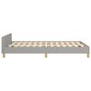 vidaXL Bettgestell ohne Matratze Hellgrau 120x200 cm Stoff
