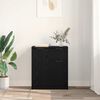 vidaXL Sideboard Schwarz Eichen-Optik 60 x 30 x 70 cm Holzwerkstoff