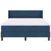 vidaXL Boxspringbett mit Matratze Blau 190 x 140 cm Polyester