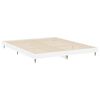 vidaXL Bettgestell Hochglanz-Wei&szlig; 150x200 cm Holzwerkstoff