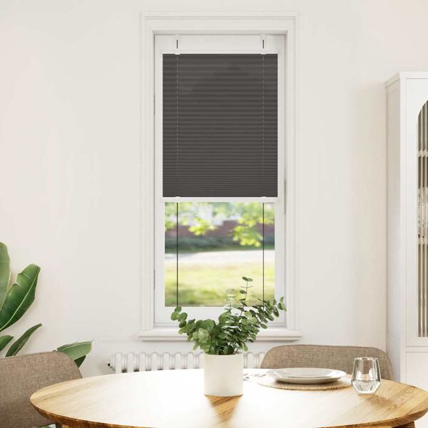 vidaXL Plissee Schwarz 50x100 cm Stoffbreite 49,4 cm Polyester