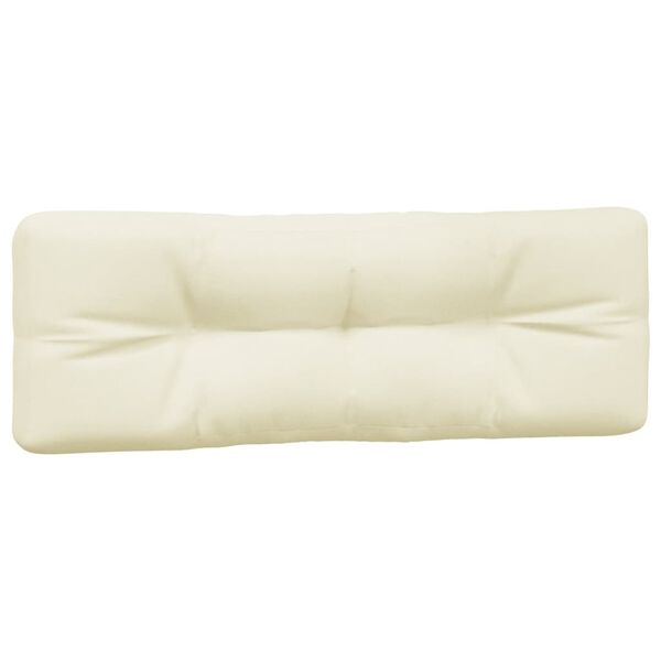 vidaXL Palettenkissen 7-tlg. Creme Stoff
