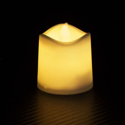 vidaXL Flammenlose Teelichter LED-Kerzen Elektrisch 24 Stk. Warmweiß