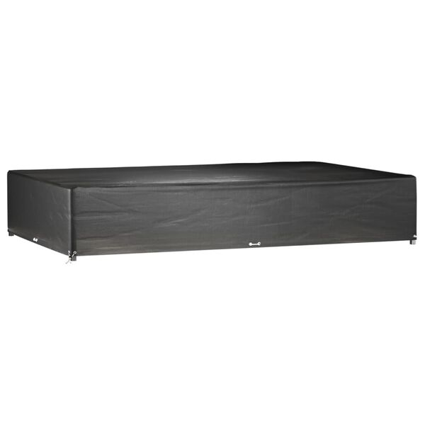 vidaXL Gartenm&ouml;bel-Abdeckungen 2 Stk. 16 &Ouml;sen 325x205x60 cm Rechteckig