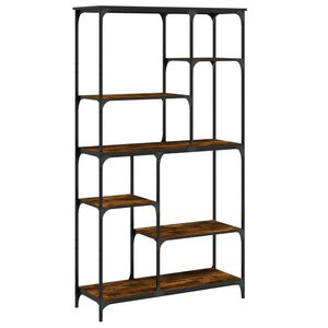 vidaXL B&uuml;cherregal R&auml;uchereiche 99x35,5x176 cm Holzwerkstoff und Stahl