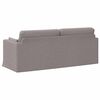 vidaXL Sofa 180cm Taupe Metall