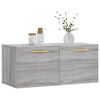 vidaXL Wandschrank Grau Sonoma 80x36,5x35 cm Holzwerkstoff