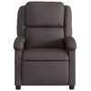 vidaXL Massagesessel Relaxsessel Dunkelbraun Echtleder