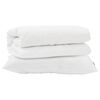 vidaXL Bettdecken Set mit Kissen 2 pcs Wei&szlig; Mikrofaser