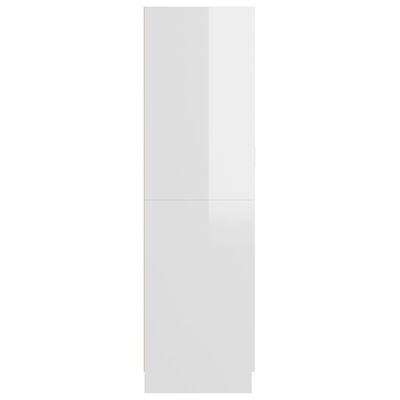 vidaXL Kleiderschrank Hochglanz-Weiß 82,5x51,5x180 cm Holzwerkstoff