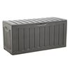 vidaXL Truhe Schwarz 118x53x57 cm Polypropylen