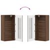 vidaXL Wandmontierter Schrank Braun Eichen-Optik 55 x 29 x 100 cm
