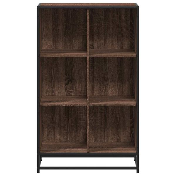vidaXL B&uuml;cherregal Braun Eichen-Optik 65,5x33x107,5 cm Holzwerkstoff