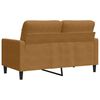 vidaXL 2-Sitzer-Sofa Braun 120 cm Samt