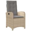 vidaXL Garten Essgruppe mit Kissen 5 pcs Beige Poly-Rattan