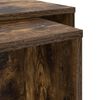 vidaXL Kaffeetisch Set 2 pcs Ger&auml;ucherte Eiche Holzwerkstoff