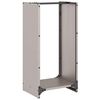 vidaXL Brennholzregal 40x30x80 cm Wetterfester Stahl