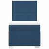 vidaXL Boxspringbett mit Matratze Blau 90x190 cm Stoff
