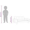 vidaXL Kindersofa Schwarz 70x45x30 cm Kunstleder