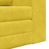 vidaXL Schlafsofa 60cm Gelb Samt