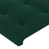 vidaXL Kopfteil mit Ohren Dunkelgr&uuml;n 83x23x78/88 cm Samt