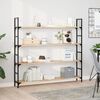 vidaXL Schweberegale 4 Stk. 140x20x2 cm Massivholz Akazie Unbehandelt