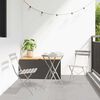 vidaXL Klapp Bistro Set 3 pcs Beige Stahl