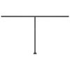 vidaXL Markise Manuell Einziehbar mit LED 450x300 cm Anthrazit