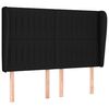 vidaXL Boxspringbett mit Matratze Schwarz 140x200 cm Stoff