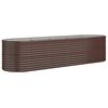 vidaXL Hochbeet Verzinkter Stahl 296x80x68 cm Braun