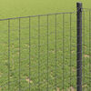 vidaXL Eurozaun Grau 1,6 x 10 m PVC-beschichtetes Eisen