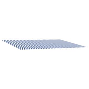 vidaXL Markisenersatzstoff Blau und Wei&szlig; 300 x 250 cm Polyester