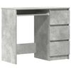 vidaXL Schreibtisch Betongrau 90x45x76 cm Holzwerkstoff
