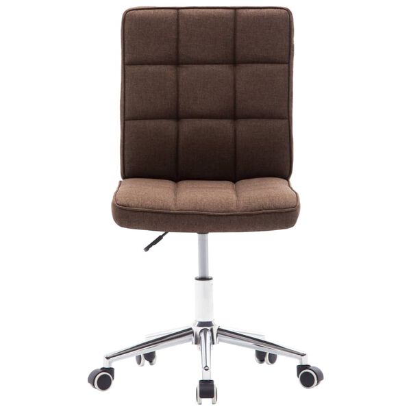vidaXL Esszimmerst&uuml;hle 4 Stk. Braun Stoff