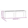 vidaXL Gartenbank 2-Sitzer Grau 159,5x44x45 cm Massivholz Kiefer