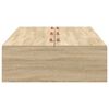 vidaXL Aufbewahrungsbettgestell Sonoma-Eiche 70 x 190 cm Holzwerkstoff