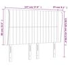 vidaXL Kopfteil mit Ohren Rosa 147x23x118/128 cm Samt