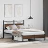 vidaXL Bettgestell ohne Matratze Braun Eiche 120x190 cm Holzwerkstoff
