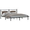 vidaXL Bettgestell ohne Matratze Braun Eichen-Optik 183x213 cm
