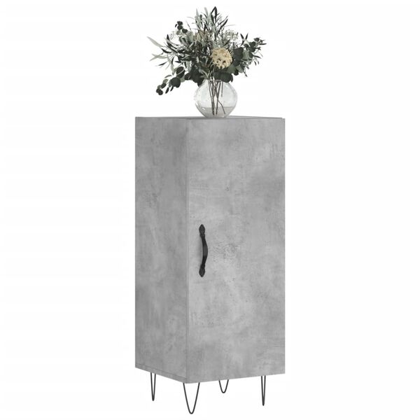 vidaXL Sideboard Betongrau 34,5x34x90 cm Holzwerkstoff