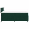 vidaXL Boxspringbett mit Matratze Dunkelgr&uuml;n 90x190 cm Samt