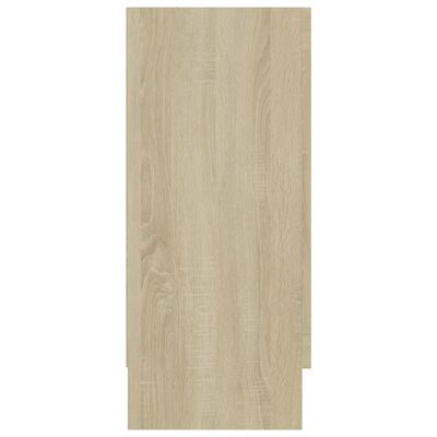 vidaXL Vitrinenschrank Sonoma-Eiche 120x30,5x70 cm Holzwerkstoff