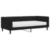 vidaXL Tagesbett mit Matratze Schwarz 90x190 cm Samt