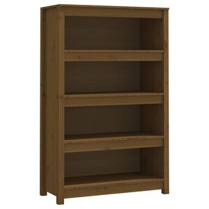 vidaXL B&uuml;cherregal Honigbraun 80x35x126 cm Massivholz Kiefer