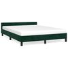 vidaXL Bettgestell ohne Matratze Dunkelgr&uuml;n 140x190 cm Samt