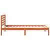vidaXL Bettrahmen Wachsbraun 75 x 190 cm Massives Kiefernholz