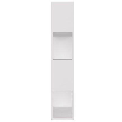 vidaXL Bücherregal Raumteiler Weiß 80x24x124,5 cm Holzwerkstoff