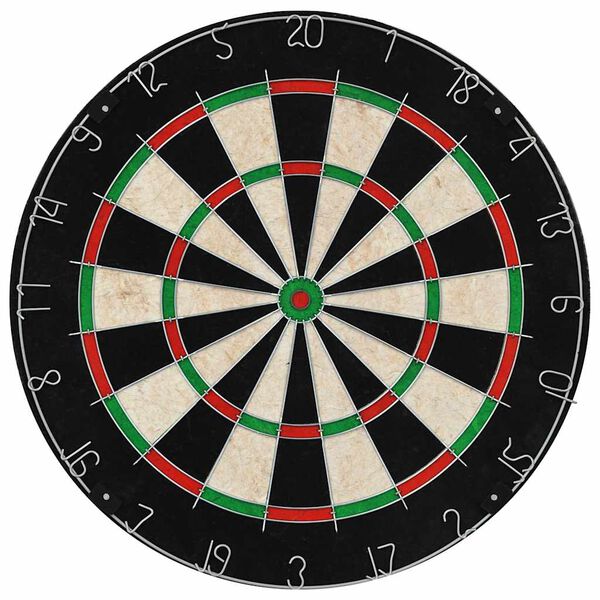 vidaXL Professionelles Dartboard Sisal mit Schrank und 6 Dartpfeilen